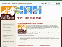 Tablet Screenshot of manual-boom-gate.com.au